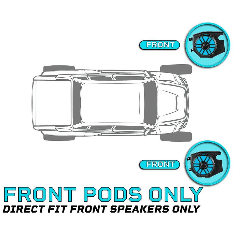 Memphis Can Am Defender Front Speaker Pods - Kombustion Motorsports