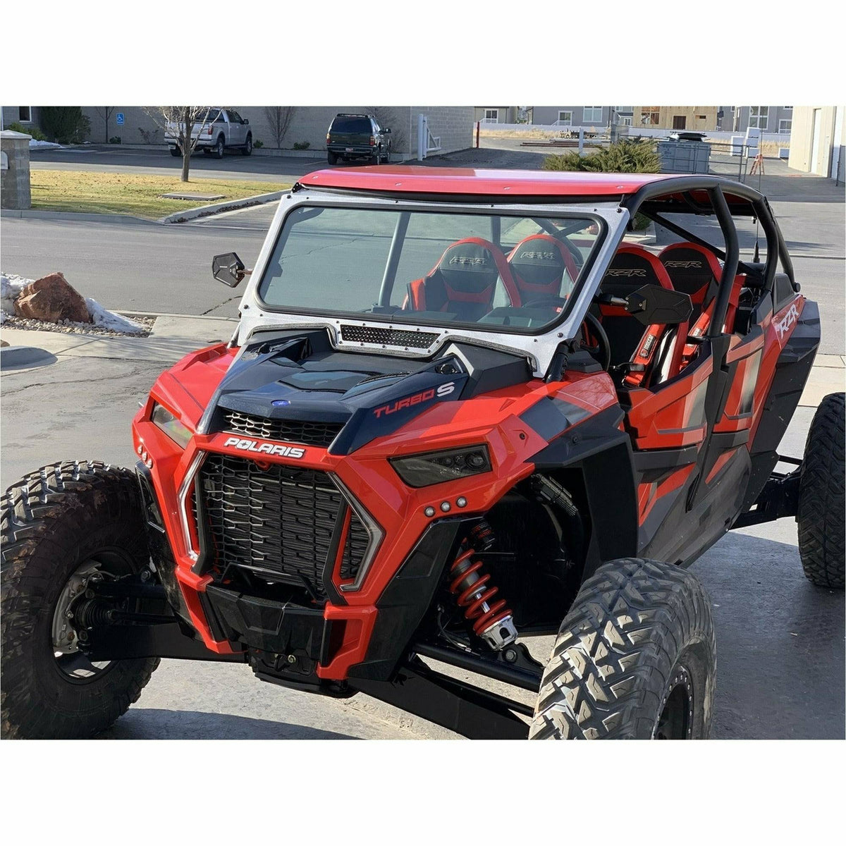 Moto Armor Polaris RZR Glass Windshield for Vent Racing Roll Cage