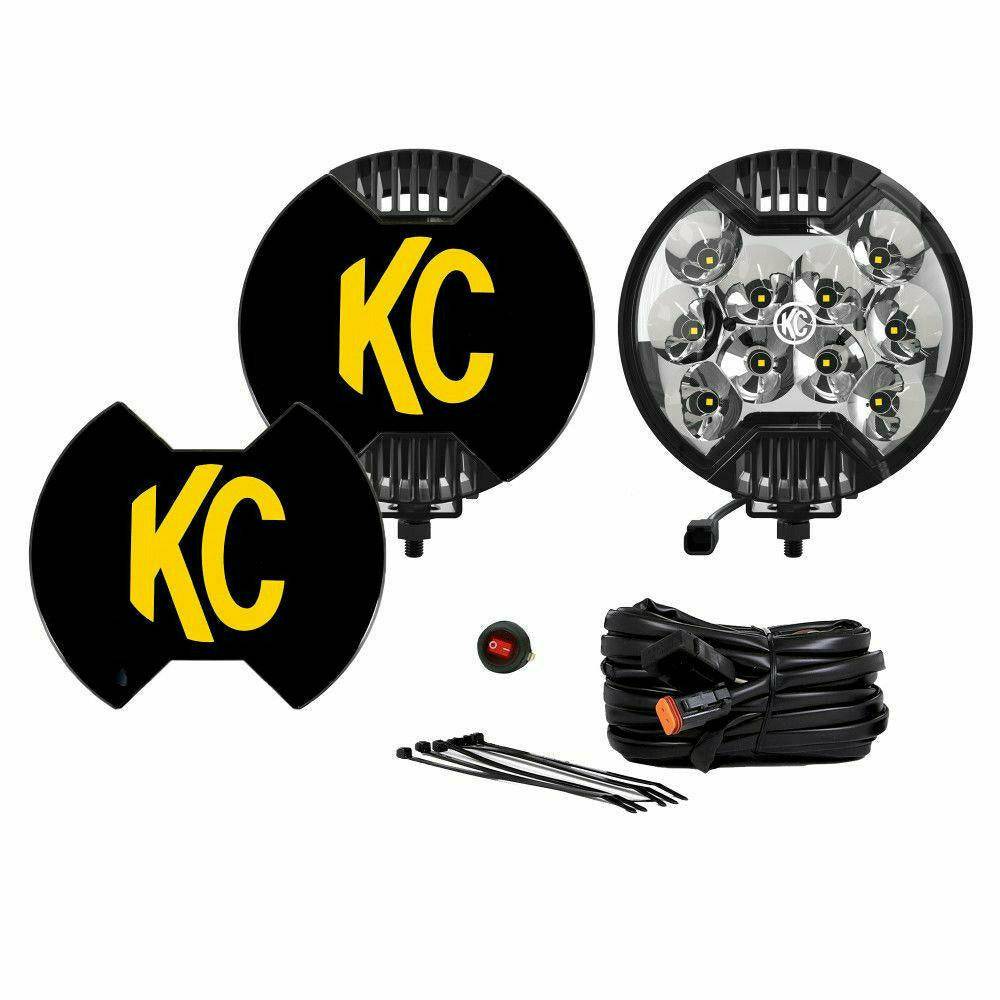 KC Highlights 39 PRO6 Gravity LED - 6 Light-Light Bar Kit - Polaris RZR  Turbo R/Pro XP - Fueled UTV