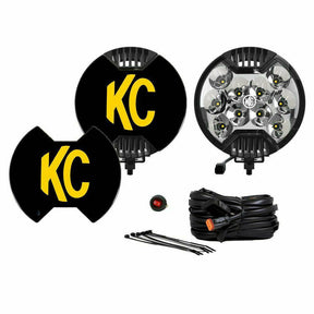 KC HiLites 6" Slimlite LED Spot Beam (Pair) - Kombustion Motorsports