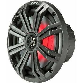 Kicker 8" All Weather Coaxial Speakers with LED Lighting