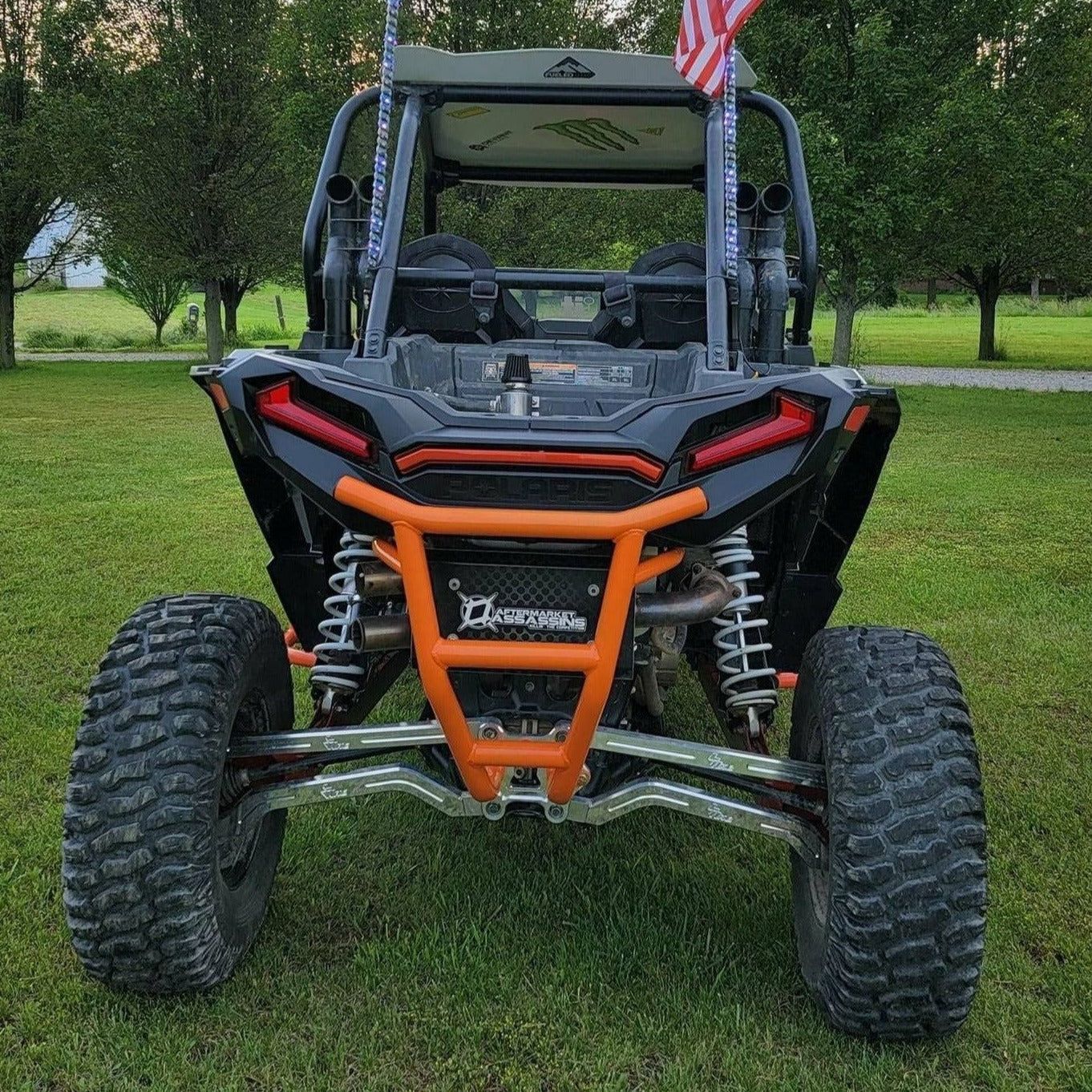 LW Fab Polaris RZR XP 1000 / Turbo (2019+) Race Style Rear Bumper