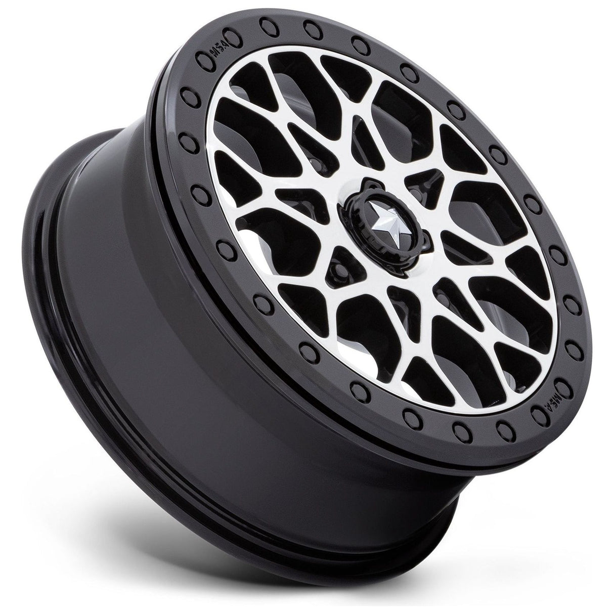 M48 Portal Beadlock Wheel (Gloss Black Machined)