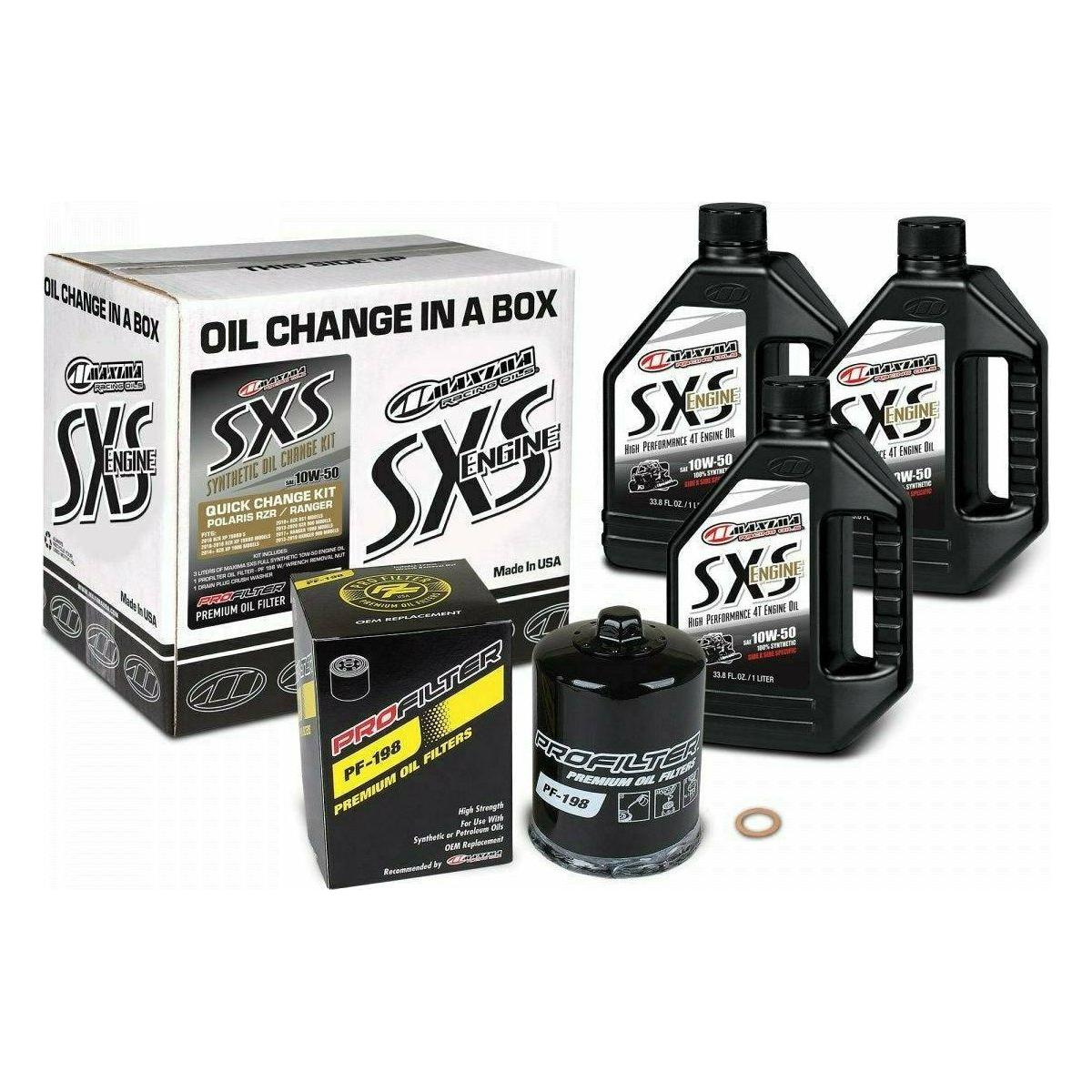 Maxima Racing Oil Polaris Ranger / RZR Quick Change Kit 10W-50