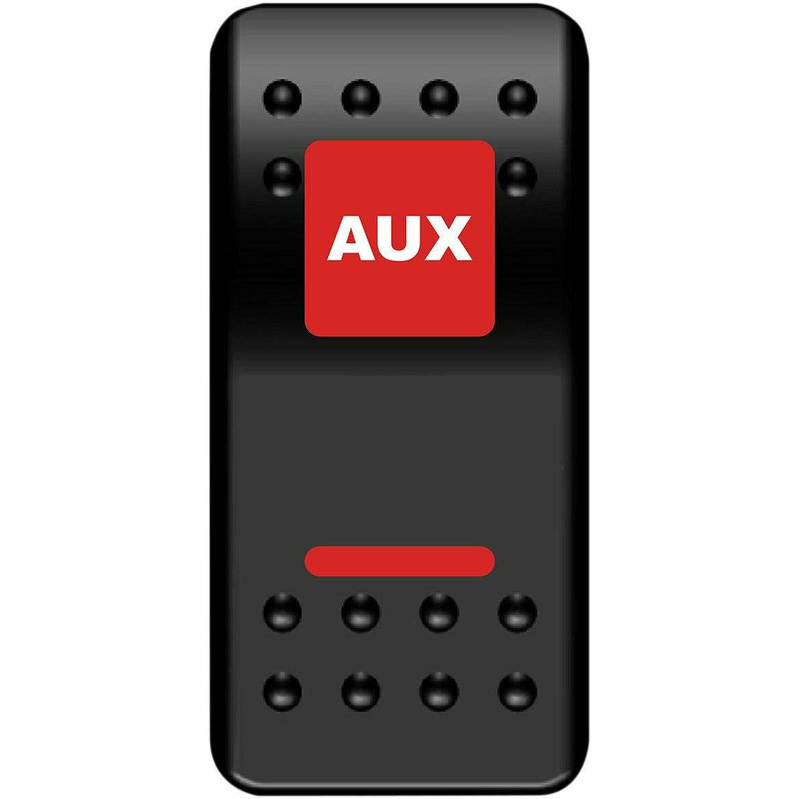 Moose Utilities AUX Rocker Switch (Red)