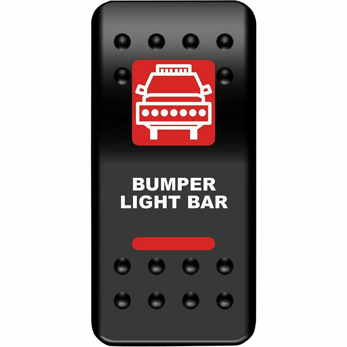 Moose Utilities Bumper Light Bar Rocker Switch (Red)
