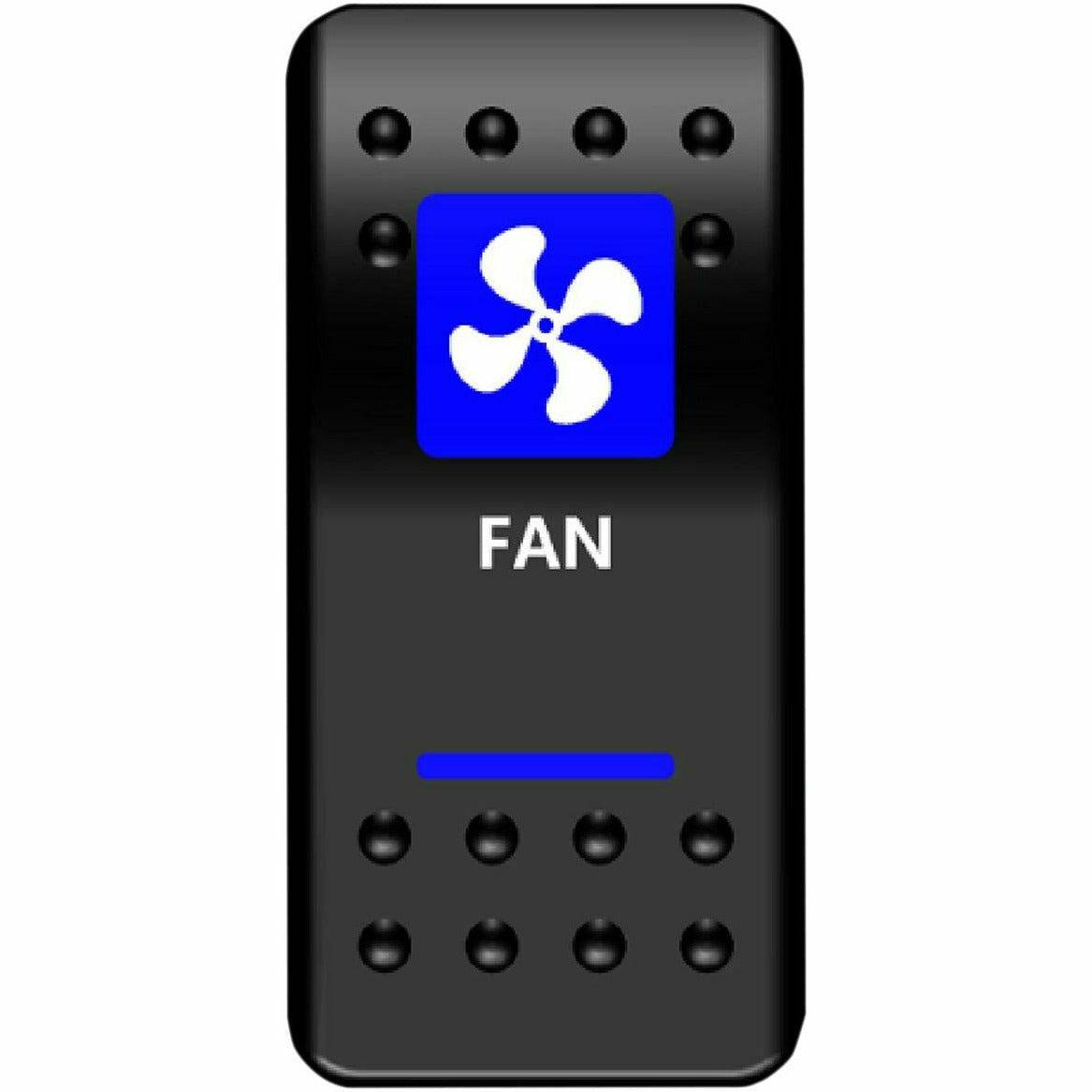 Moose Utilities Fan Rocker Switch (Blue)