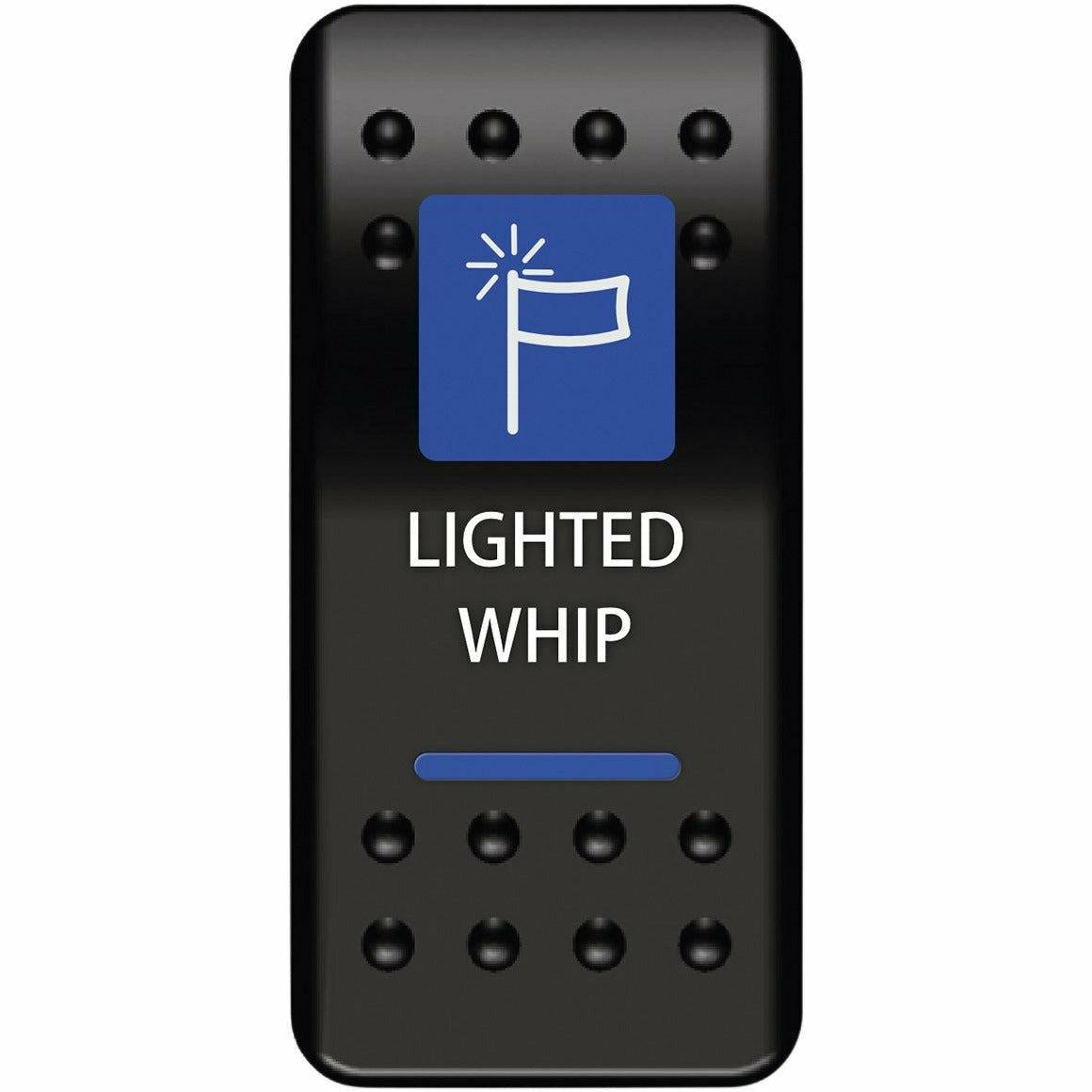 Moose Utilities Lighted Whip Rocker Switch (Blue)