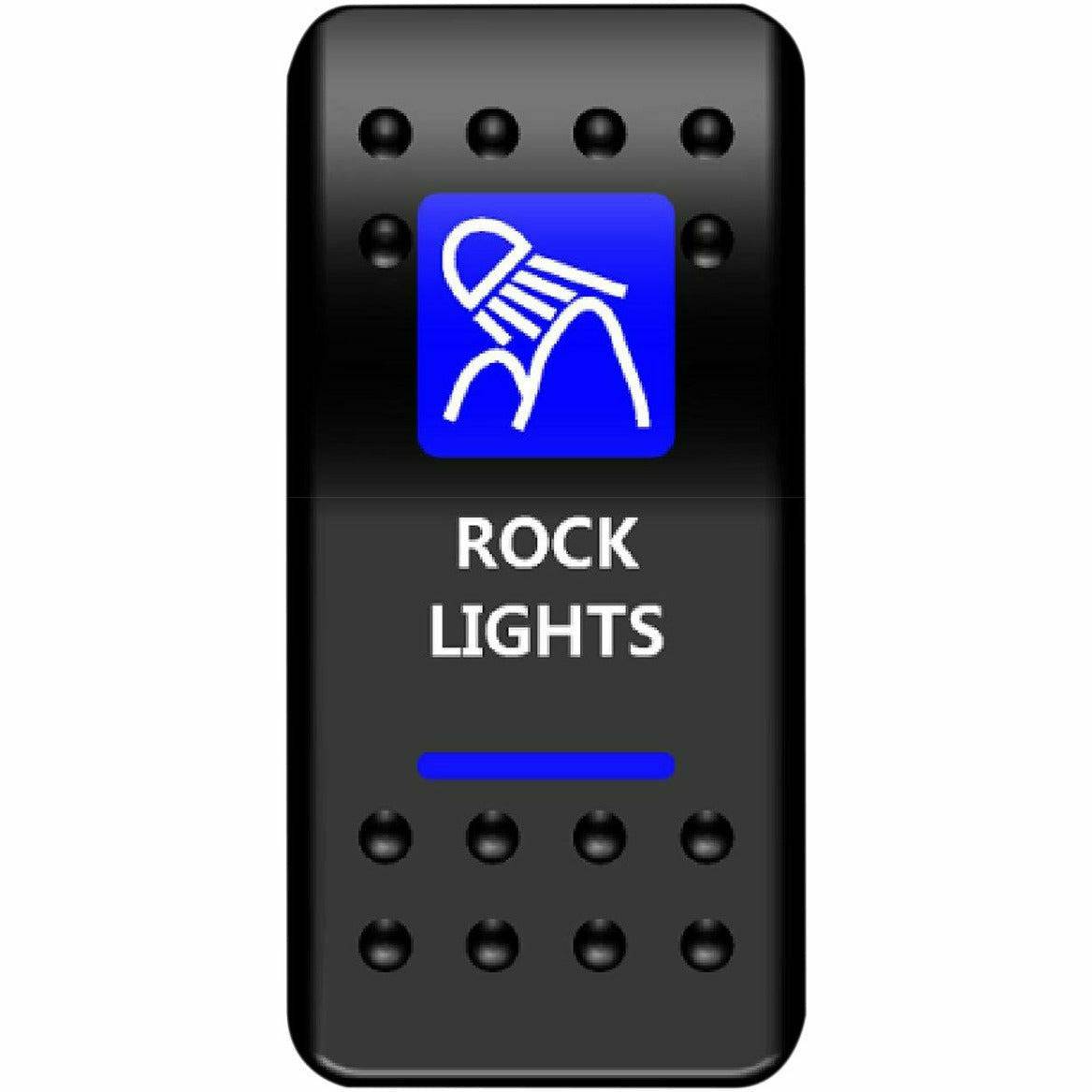 Moose Utilities Rock Lights Rocker Switch (Blue)