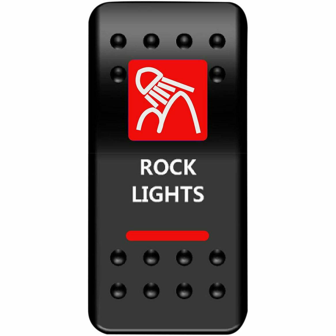 Moose Utilities Rock Lights Rocker Switch (Red)
