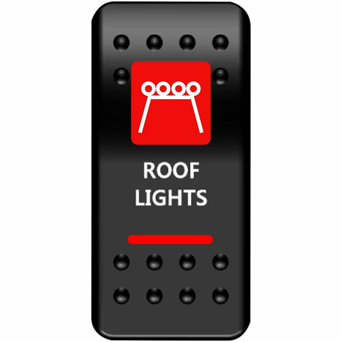 Moose Utilities Roof Lights Rocker Switch (Red)