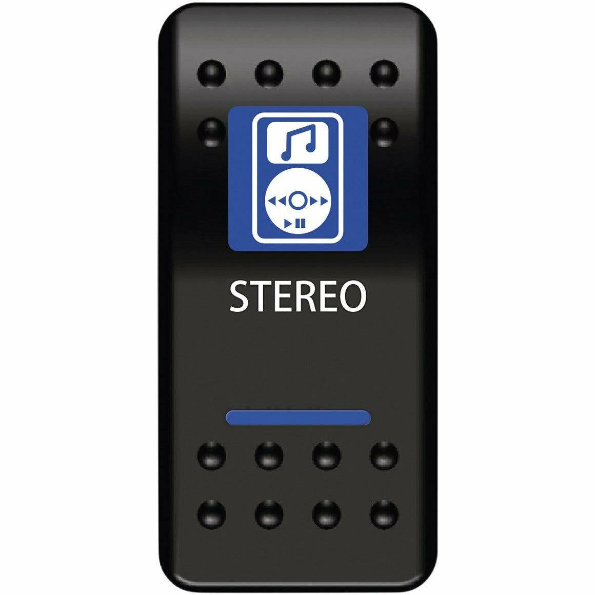 Moose Utilities Stereo Rocker Switch (Blue)