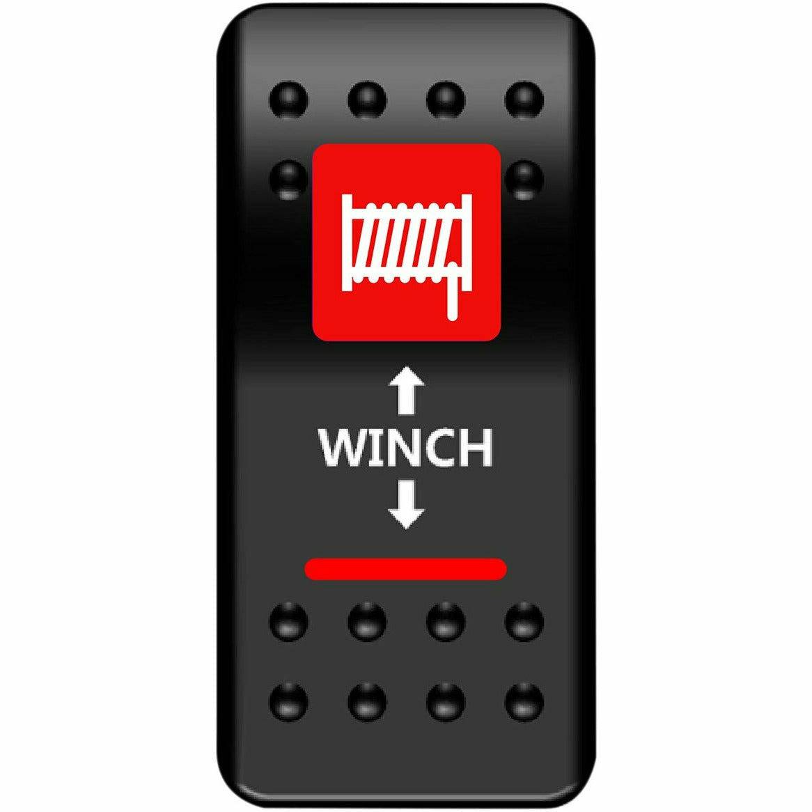 Moose Utilities Winch Rocker Switch (Red)