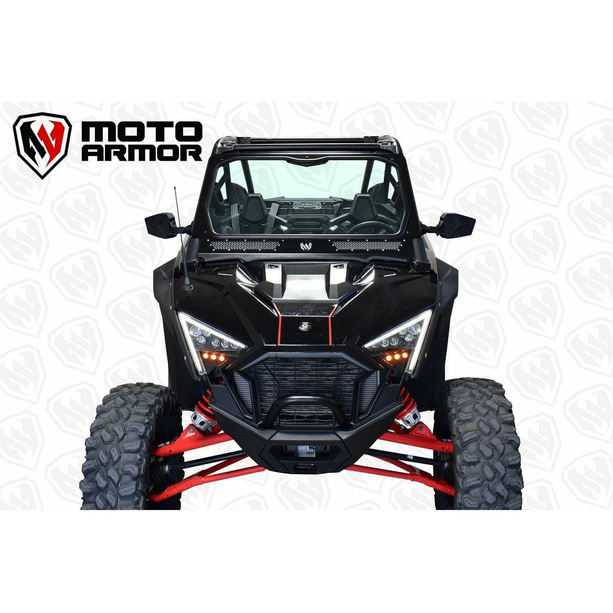 Moto Armor Polaris RZR PRO XP Full Glass Windshield (Two Vent Model)