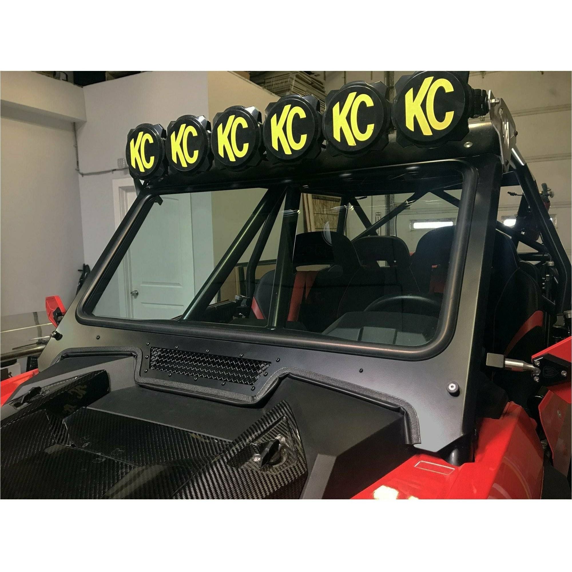 Polaris RZR (2019+) Glass Windshield for CageWRX Baja Spec Cage | Moto Armor