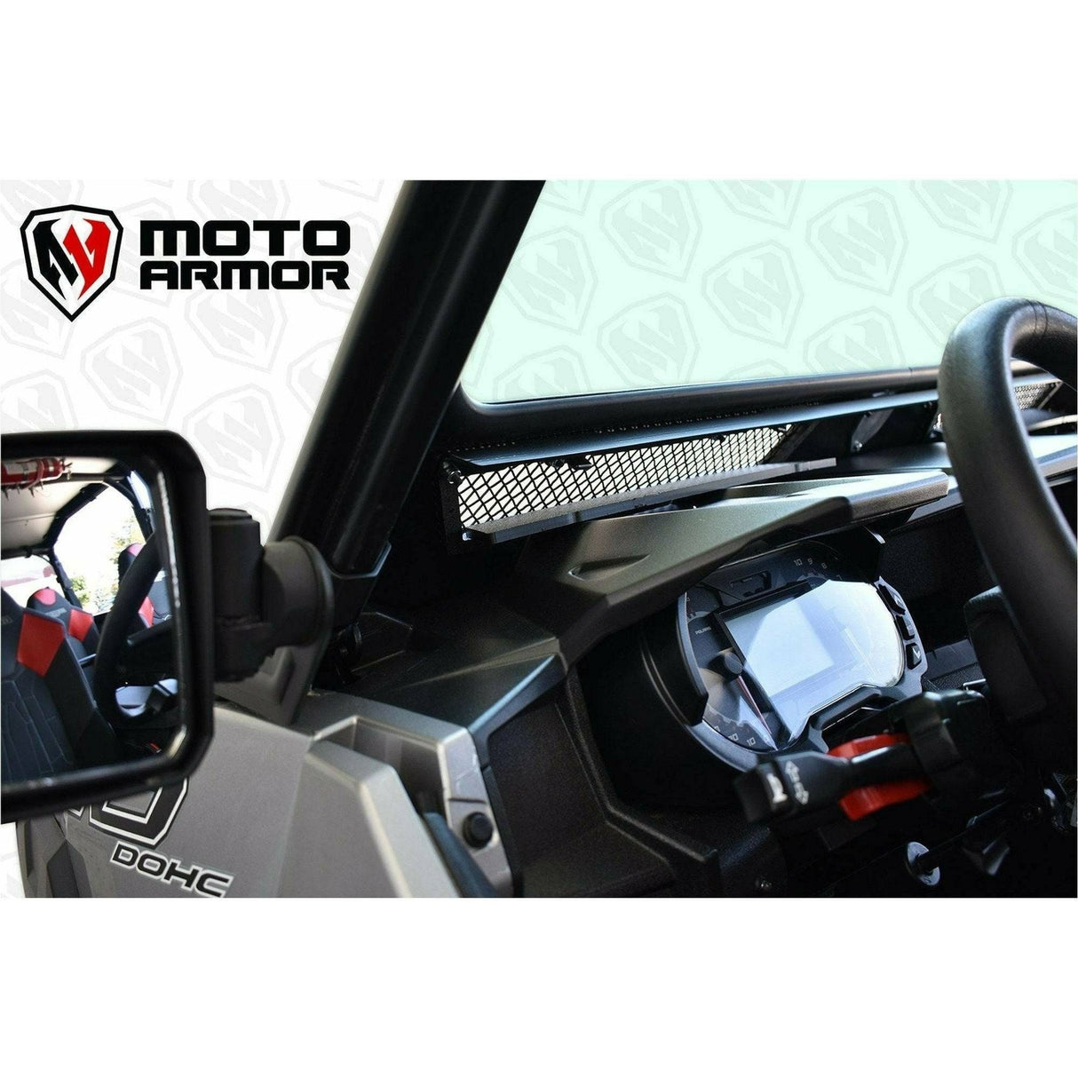 Polaris General Vented Glass Windshield | Moto Armor