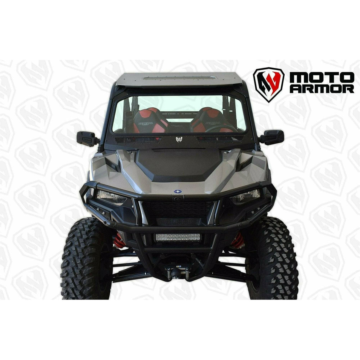 Polaris General Vented Glass Windshield | Moto Armor