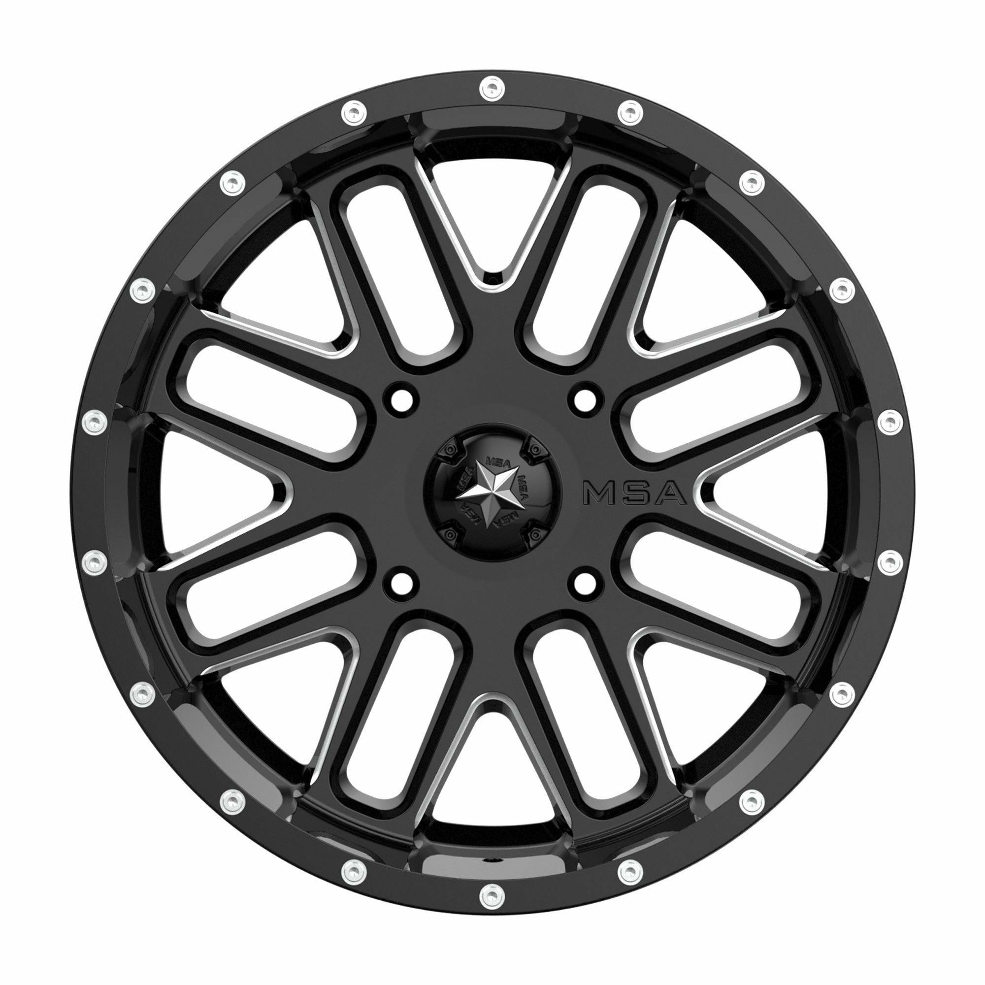 MSA Wheels M35 Bandit Wheel (Gloss Black Milled)