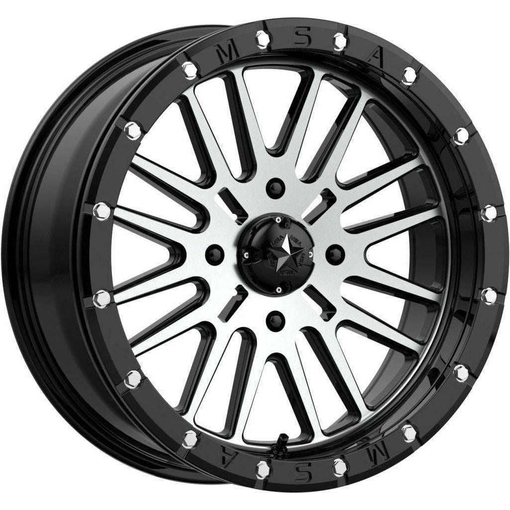 M37 Brute Beadlock Wheel (Gloss Black Machined) | MSA Wheels