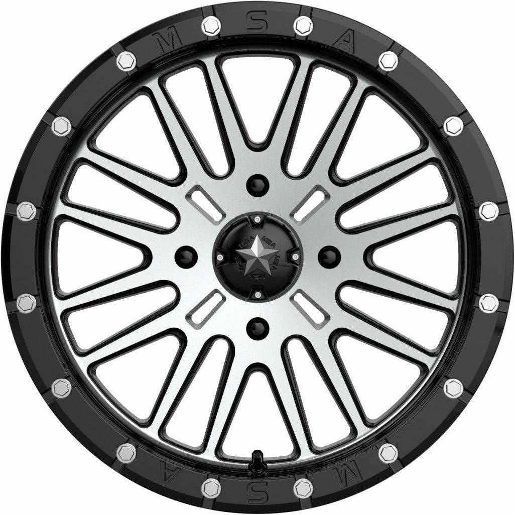 M37 Brute Beadlock Wheel (Gloss Black Machined) | MSA Wheels