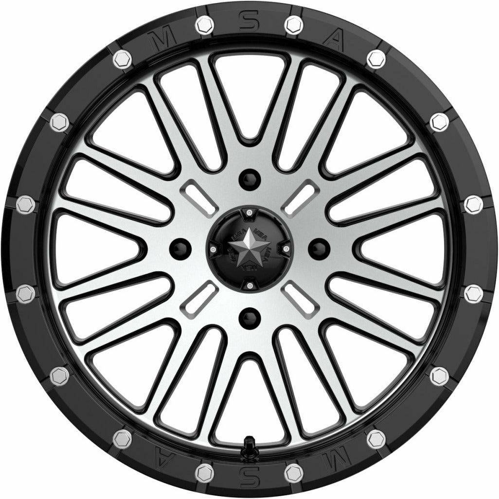 MSA Wheels M37 Brute Beadlock Wheel (Gloss Black Machined) - Kombustion Motorsports