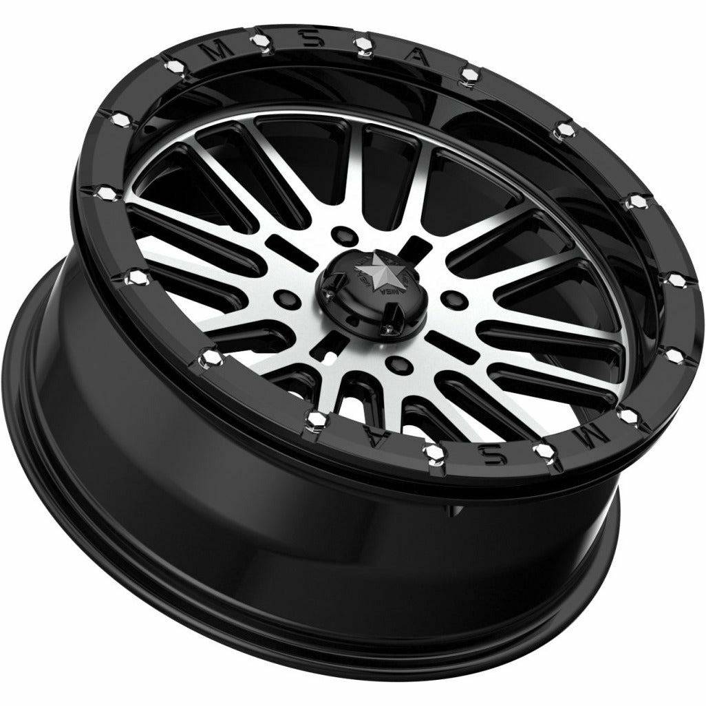 MSA Wheels M37 Brute Beadlock Wheel (Gloss Black Machined) - Kombustion Motorsports