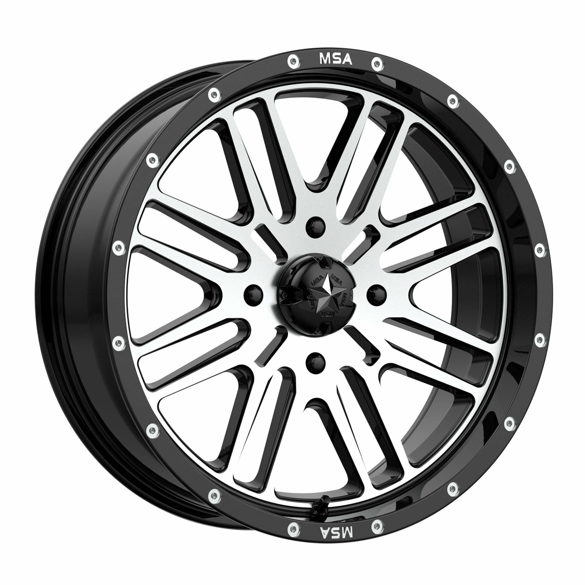 MSA Wheels M38 Brute Wheel (Gloss Black Machined)