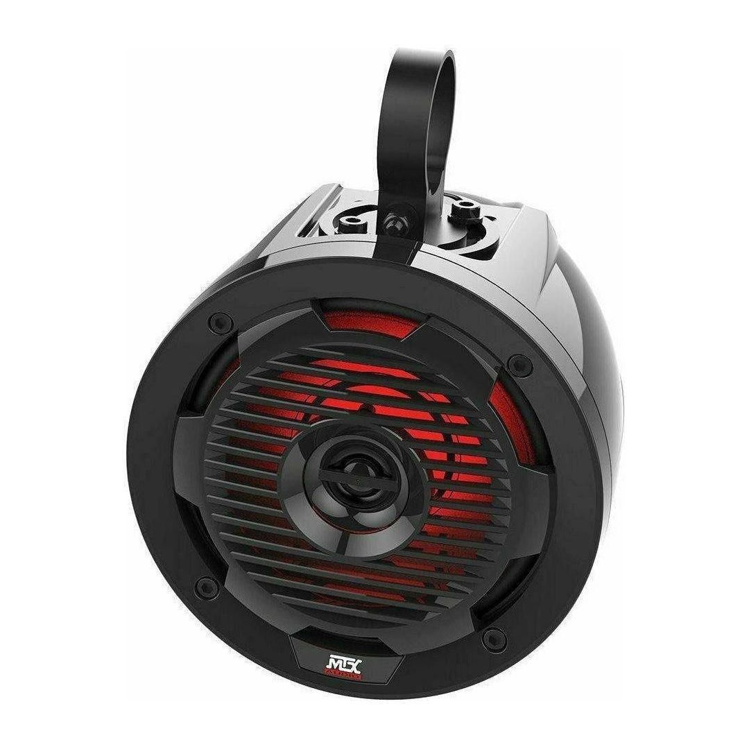 MTX Audio Universal 2 Amplified Cage Mount Speakers with Head Unit