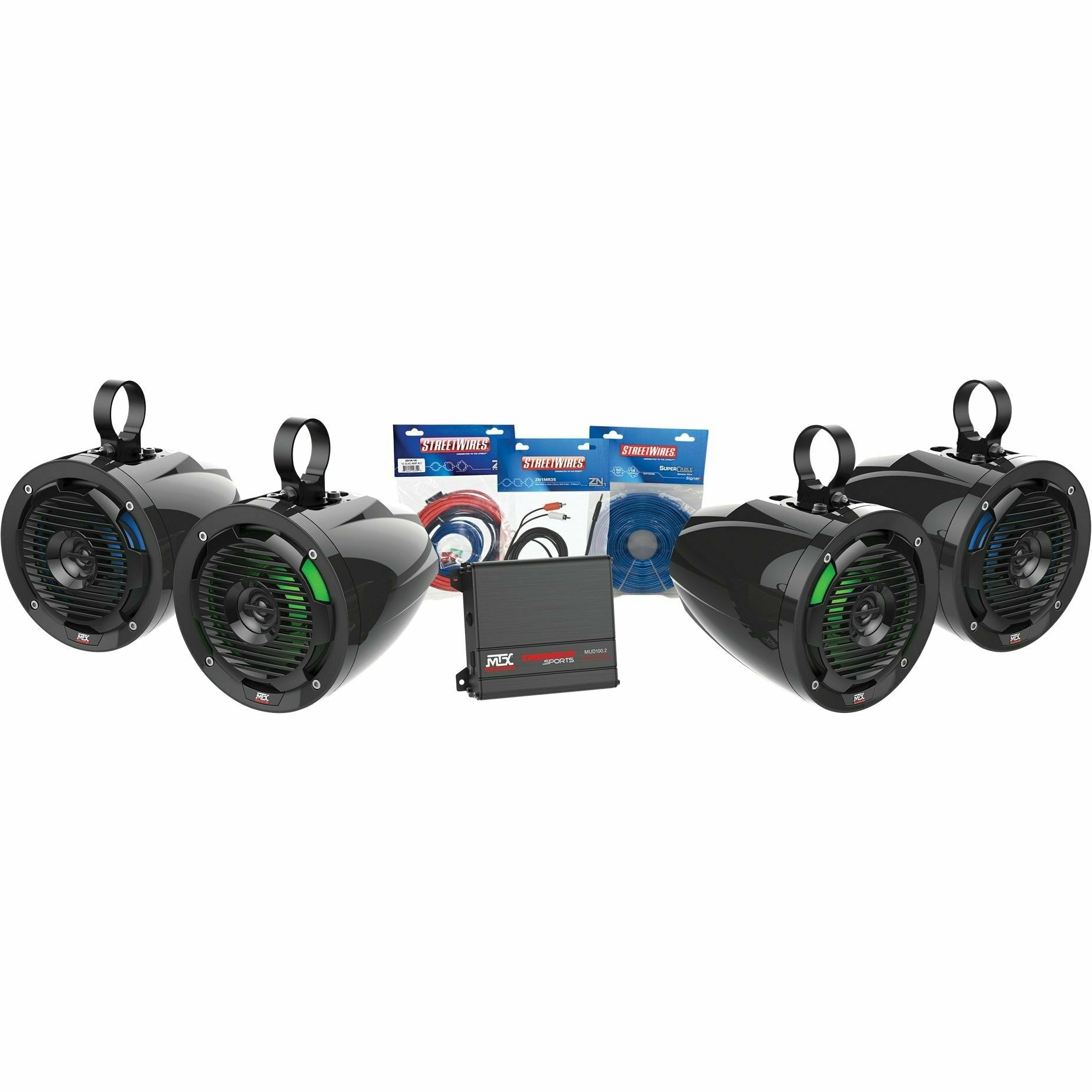 Universal 4 Amplified Cage Mount Speakers | MTX Audio