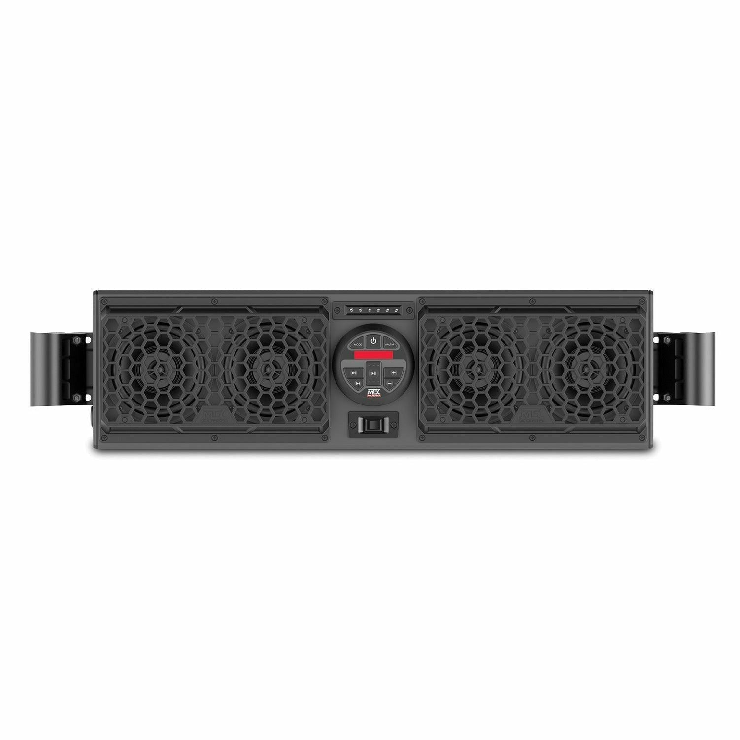 MTX Audio Polaris RZR Bluetooth Overhead Sound Bar with 2 Amplified Cage Mount Speakers & Subwoofer