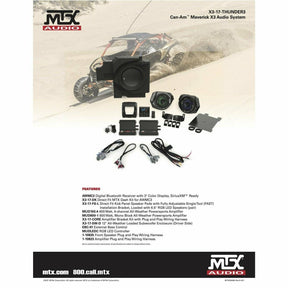 MTX Audio Can Am Maverick X3 Stage 3 Audio System