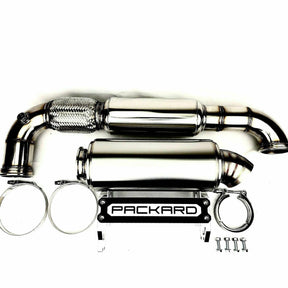Packard Can Am Maverick X3 3" Turbo Back Exhaust (Dual Muffler) - Kombustion Motorsports