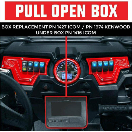 Polaris RZR Pull Open Box Replacement Radio / Intercom Bracket | PCI