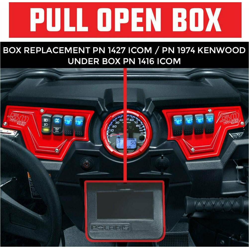 PCI RZR Under Pull Open Box ICOM Radio & Intercom Bracket