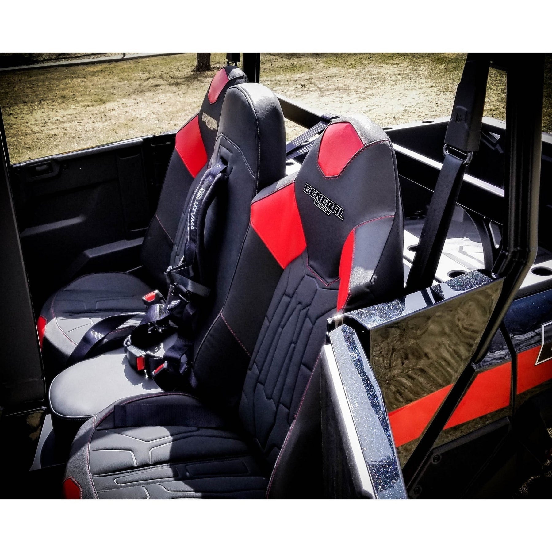Polaris General 4 Rear Bump Seat with Console Delete Kit - Kombustion Motorsports
