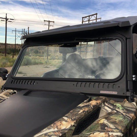 Polaris General Vented Glass Front Windshield | Bent Metal