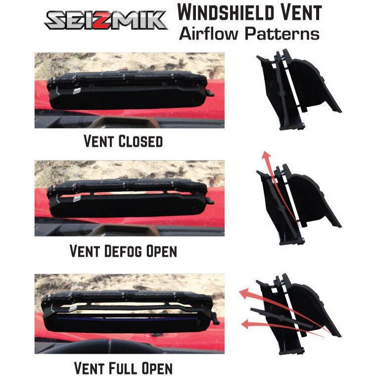 Polaris General Versa-Vent Polycarbonate Front Windshield | Seizmik