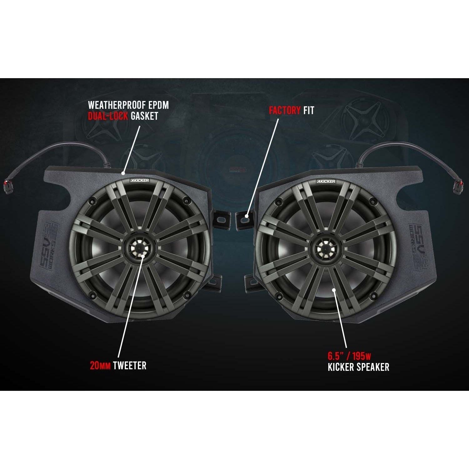 Polaris RZR Front Speaker Pods | SSV Works