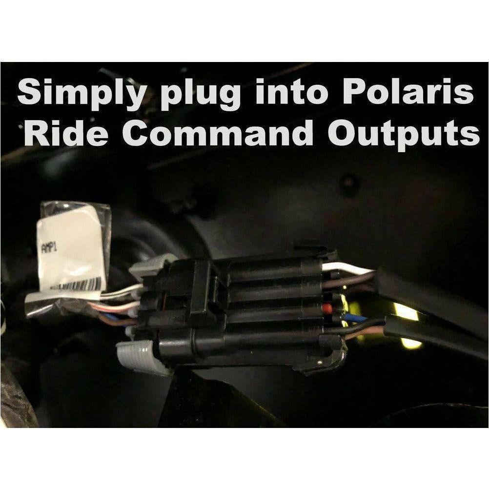 UTV Stereo Polaris RZR Ride Command Add An Amplifier RCA Harness (No Remote Wire) - Kombustion Motorsports