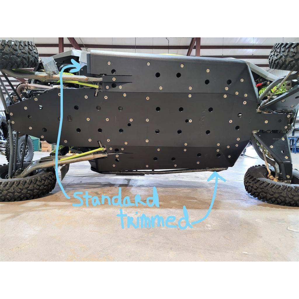 Polaris RZR Turbo R 4 Full Skid Plate with Sliders