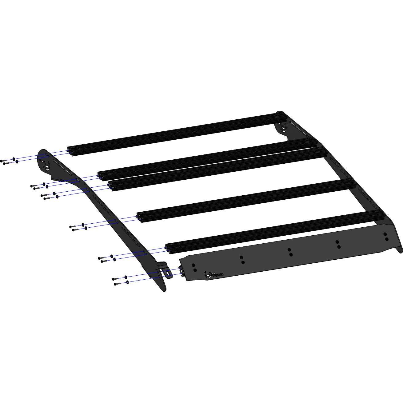 Prinsu Polaris General XP 1000 2 Seat Roof Rack