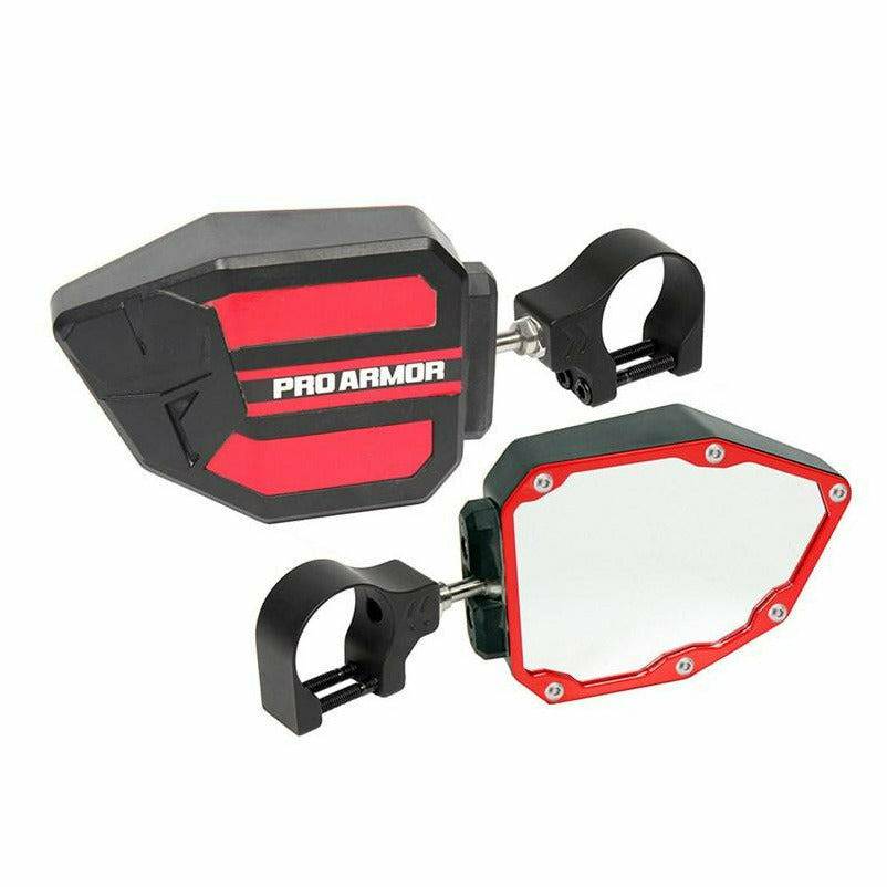 Pro Armor Side View Mirrors 2" Clamp