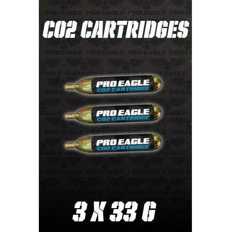 Pro Eagle 33G CO2 Cartridges for Phoenix Air Jack (3 Pack)