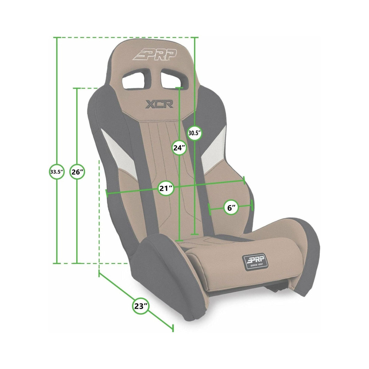 PRP Polaris RZR XCR Suspension Seat