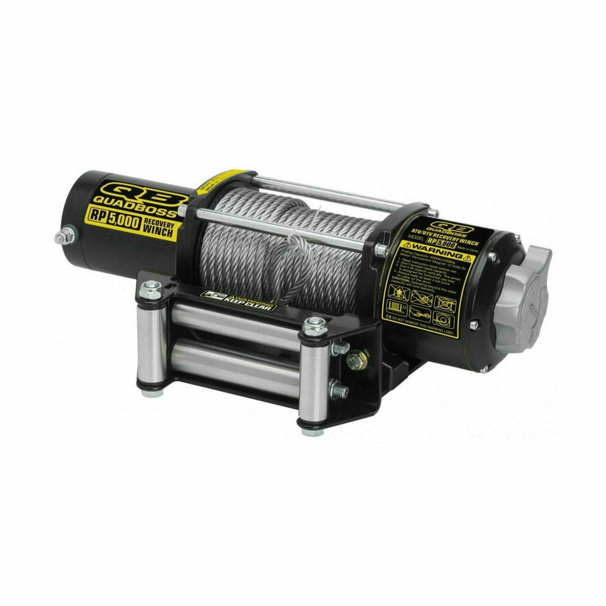 QuadBoss 5000 LB Winch with Wire Cable