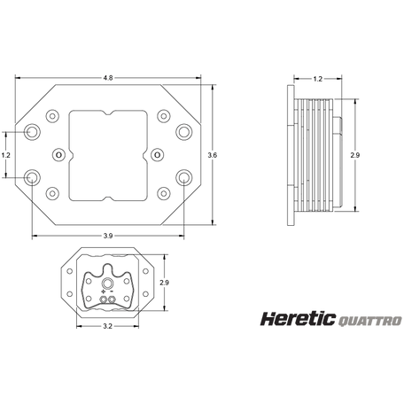 Quattro Flush Mount LED Light Pod