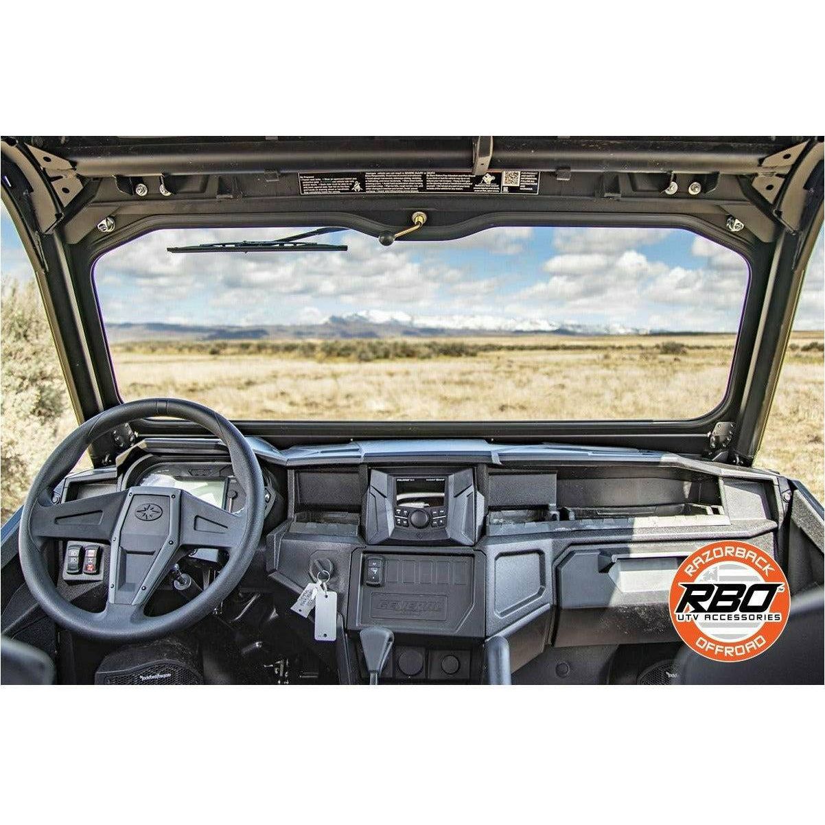 Razorback Offroad Polaris General Folding Front Windshield