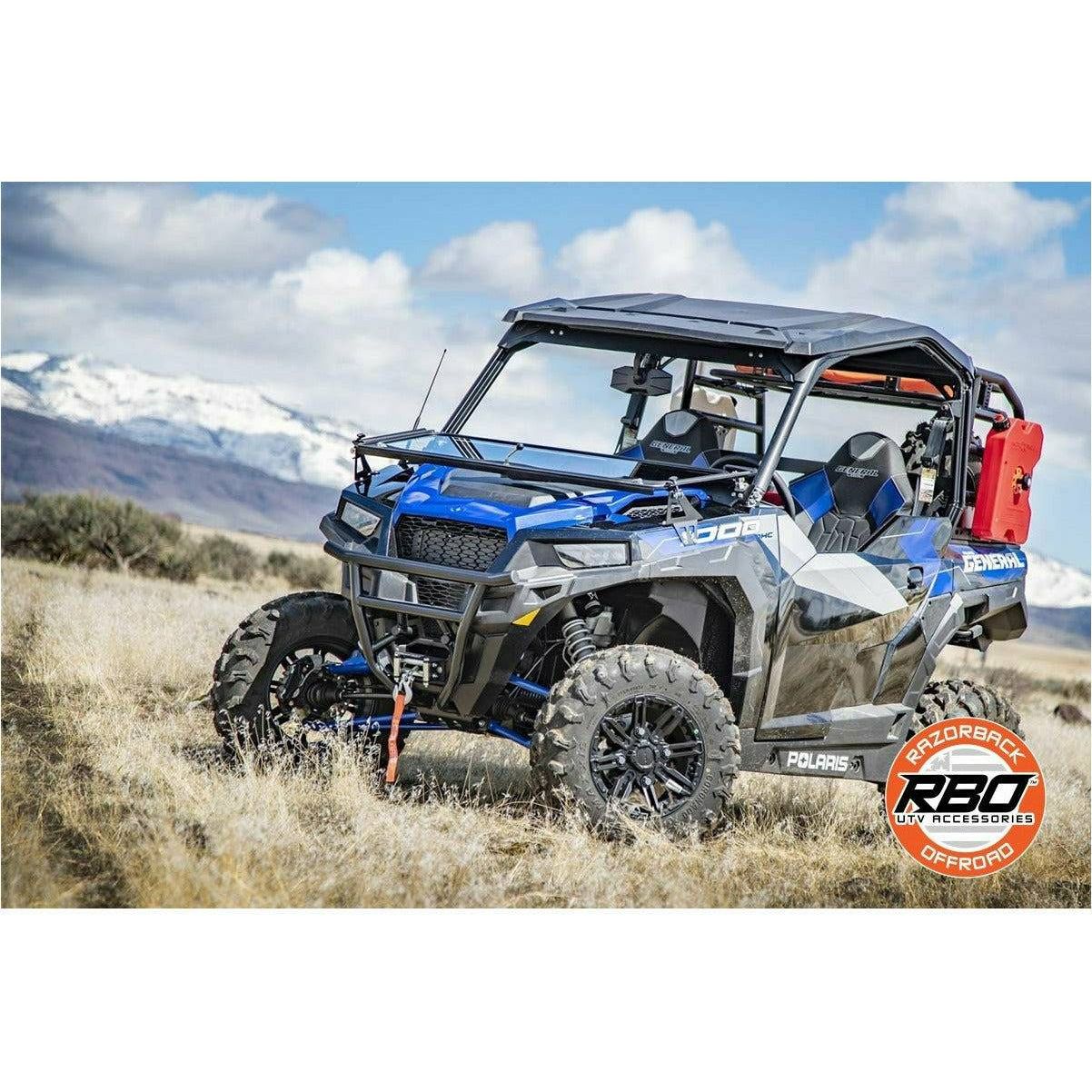 Razorback Offroad Polaris General Folding Front Windshield