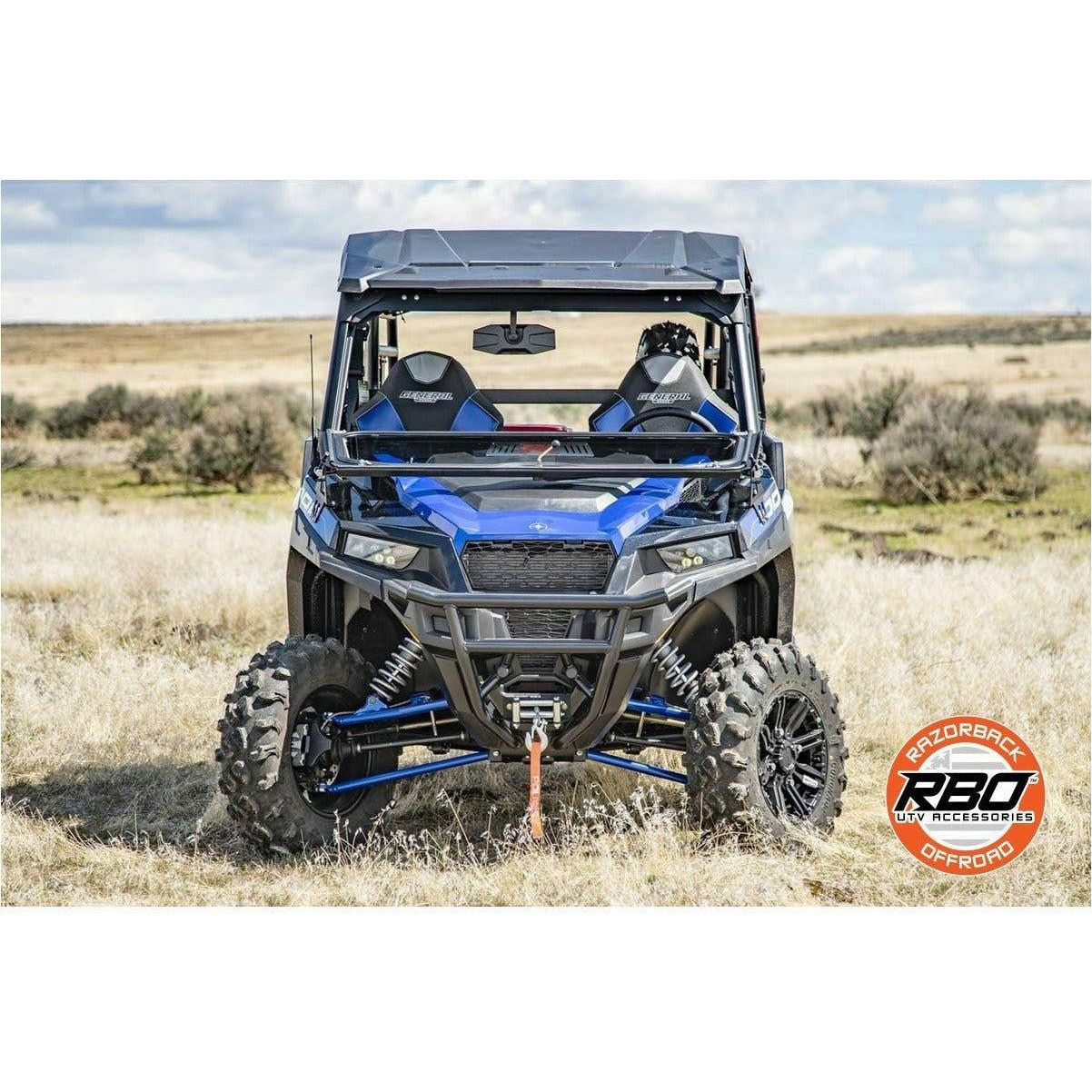 Razorback Offroad Polaris General Folding Front Windshield