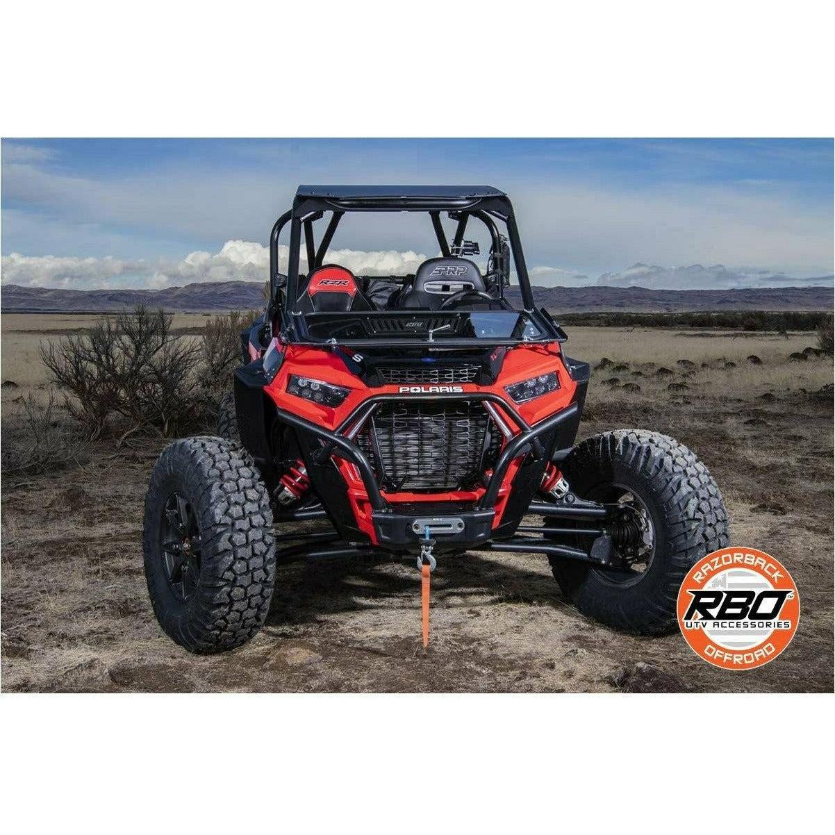 Razorback Offroad Polaris RZR XP Turbo S Folding Front Windshield